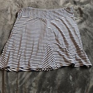 blue and white skirt